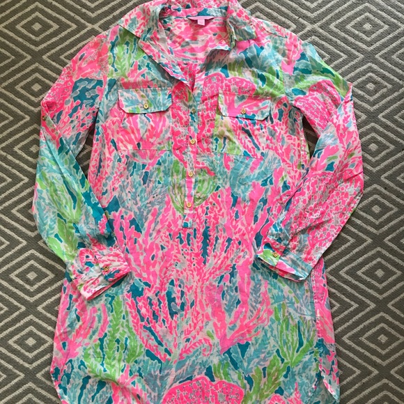 Lilly Pulitzer Other - SOLD! Lilly Pulitzer Let’s Cha Cha Cover Up